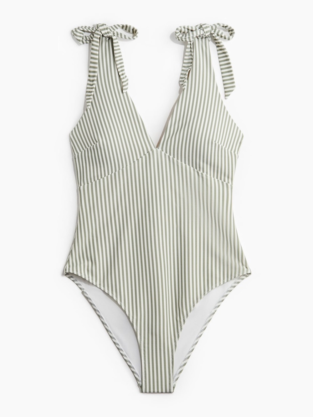 H&M Padded-Cup High-Leg Swimsuit